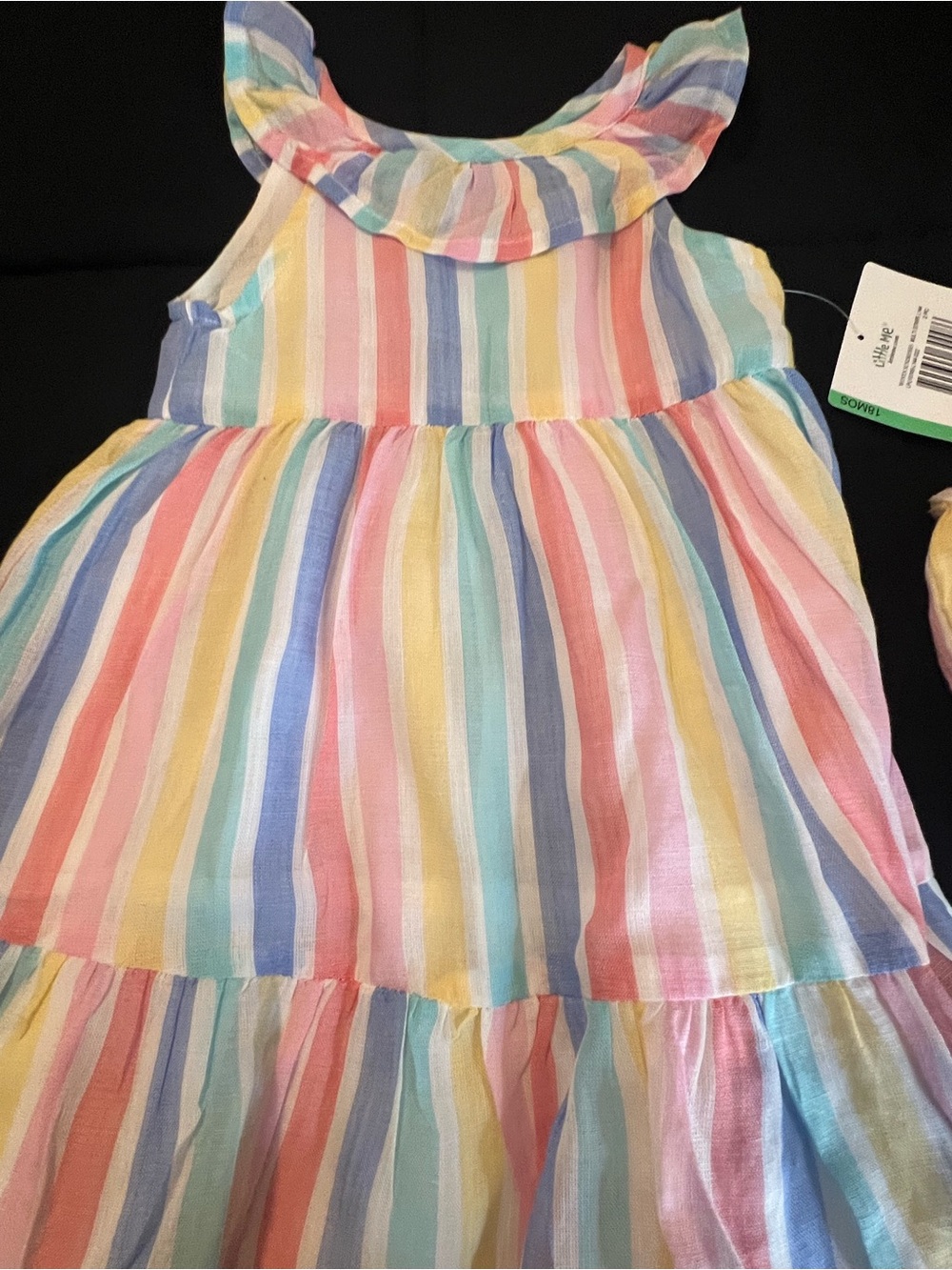 Bundle (2) Toddler Girls Striped Sundresses, Both with Matching Panties - Picture 5 of 16